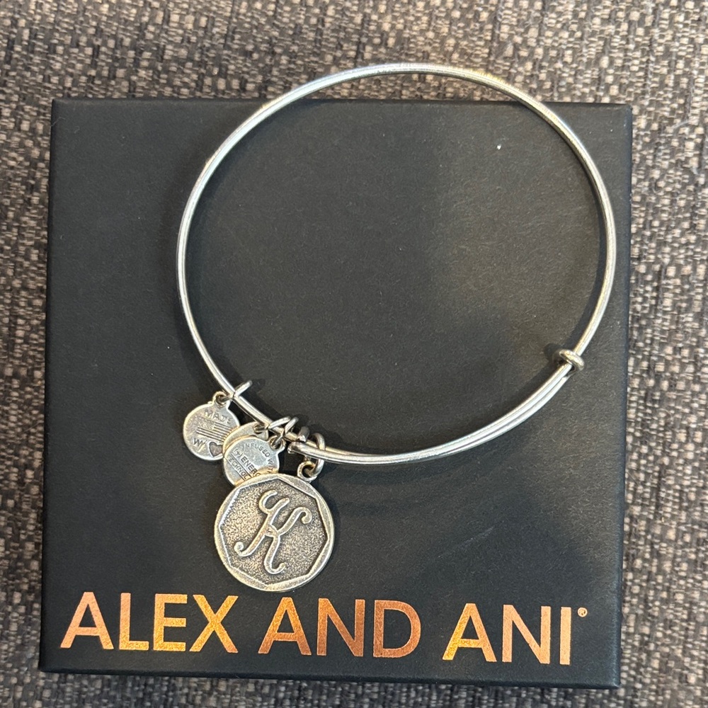 Alex and Ani initial K bracelet